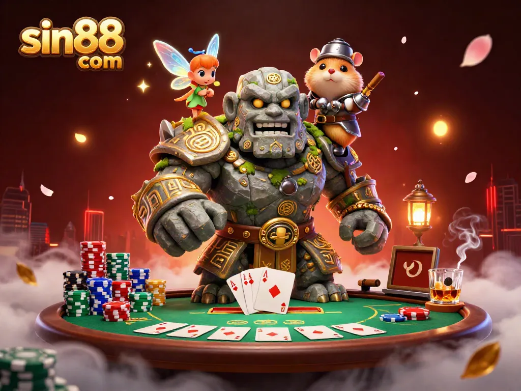 Experience thrilling moments at sin88 com with magical gaming characters and vibrant casino elements.
